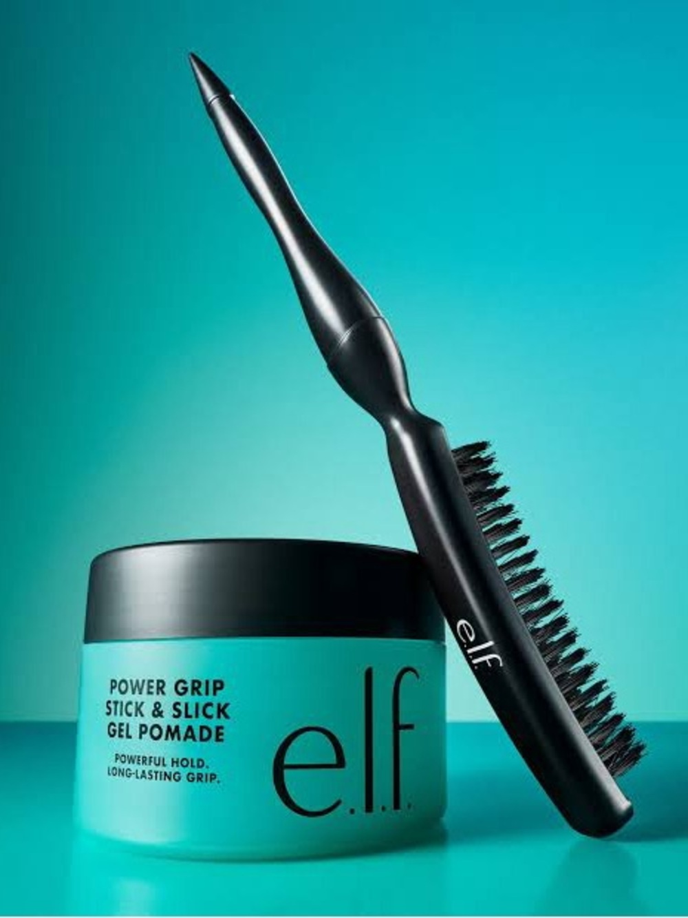 New! Unused! e.l.f. Power Grip Slick Stick Pomade & Brush Set